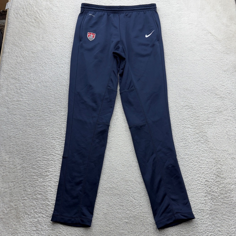 Nike Mens US Soccer National Team Dri-FIT Training Pants Navy Blue Large
